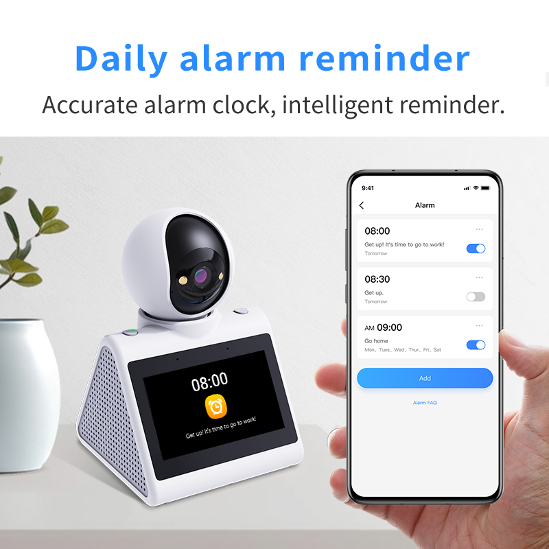 4.3" Screen, Two Way Video Camera for Elderly, Baby and Pets, 1080P Dog Camera with Motion Detection