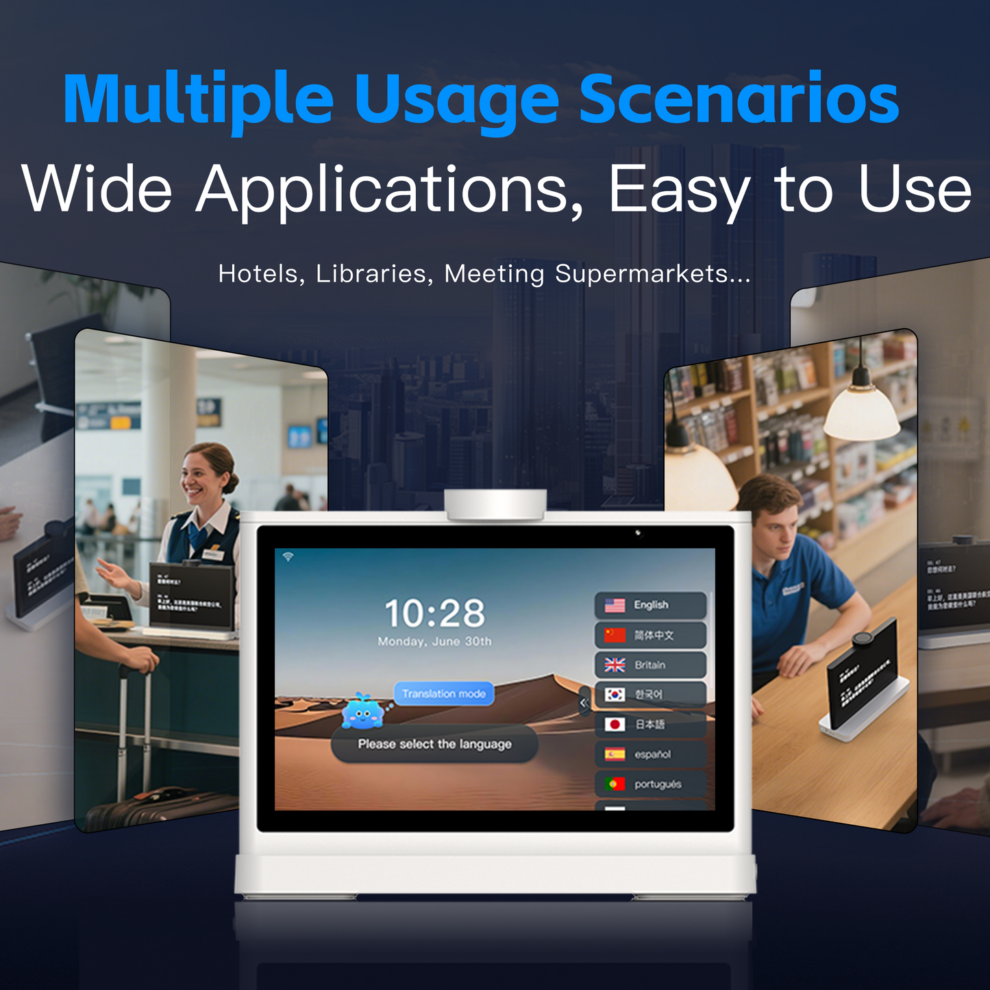 IM Mate: Professional 10" Dual-Screen AI Business Translator