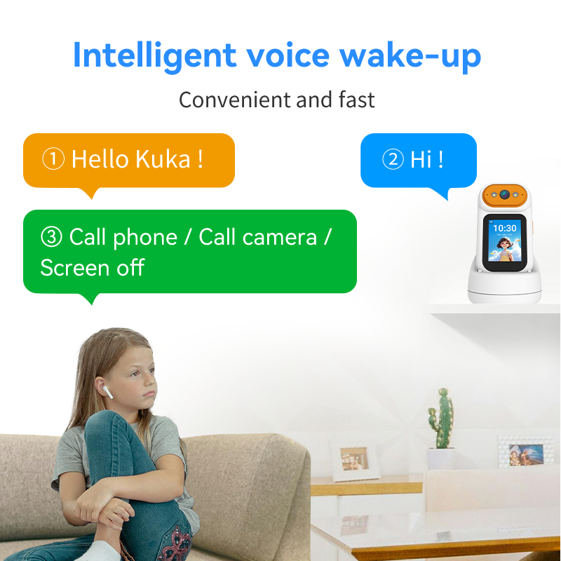 IM Cam:2MP Portable PTZ Auto Tracking Two Way Audio Video Call Camera with Charging Dock