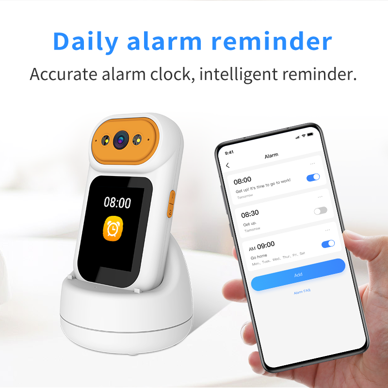 IM Cam:2MP Portable PTZ Auto Tracking Two Way Audio Video Call Camera with Charging Dock