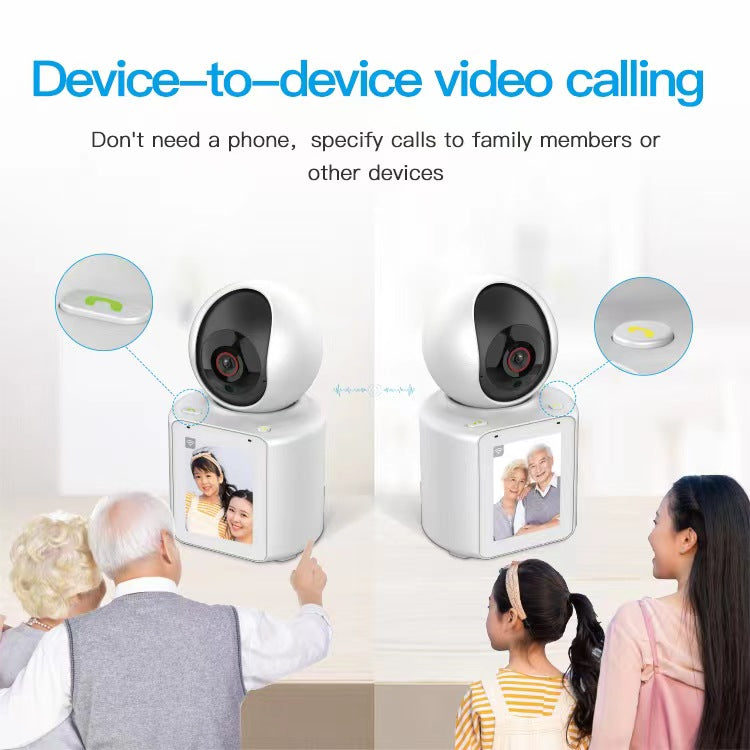 IM Cam:1080P Smart Pet Camera with 2.8" Display - Two-Way Video Calling, 360° Auto Tracking Dog Monitor & Elderly Care WiFi Camera