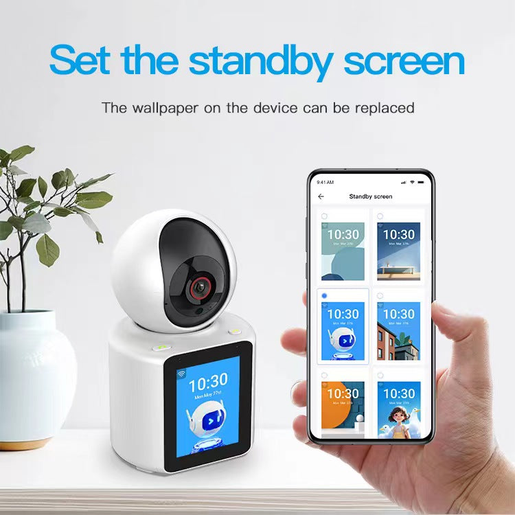 IM Cam:1080P Smart Pet Camera with 2.8" Display - Two-Way Video Calling, 360° Auto Tracking Dog Monitor & Elderly Care WiFi Camera