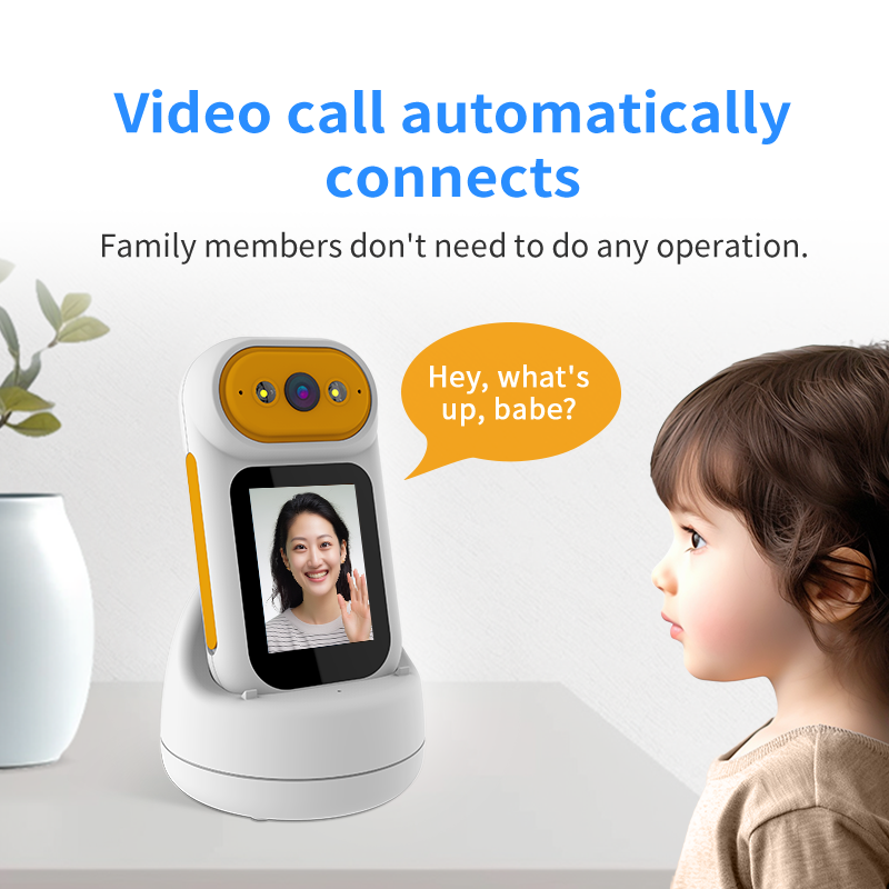 2MP Portable PTZ Auto Tracking Two Way Audio Video Call Camera with Charging Dock