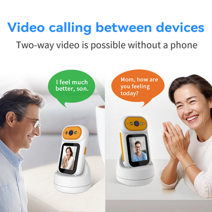 2MP Portable PTZ Auto Tracking Two Way Audio Video Call Camera with Charging Dock