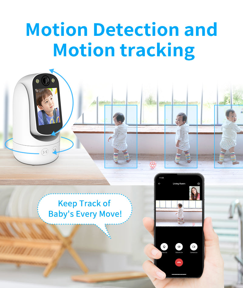 IM Cam:1080P Smart Video Calling Camera with 2.8" Screen - Two-Way Face-to-Face Home Monitor for Pets, Elderly & Kids, WiFi Security Camera with One-Touch Call