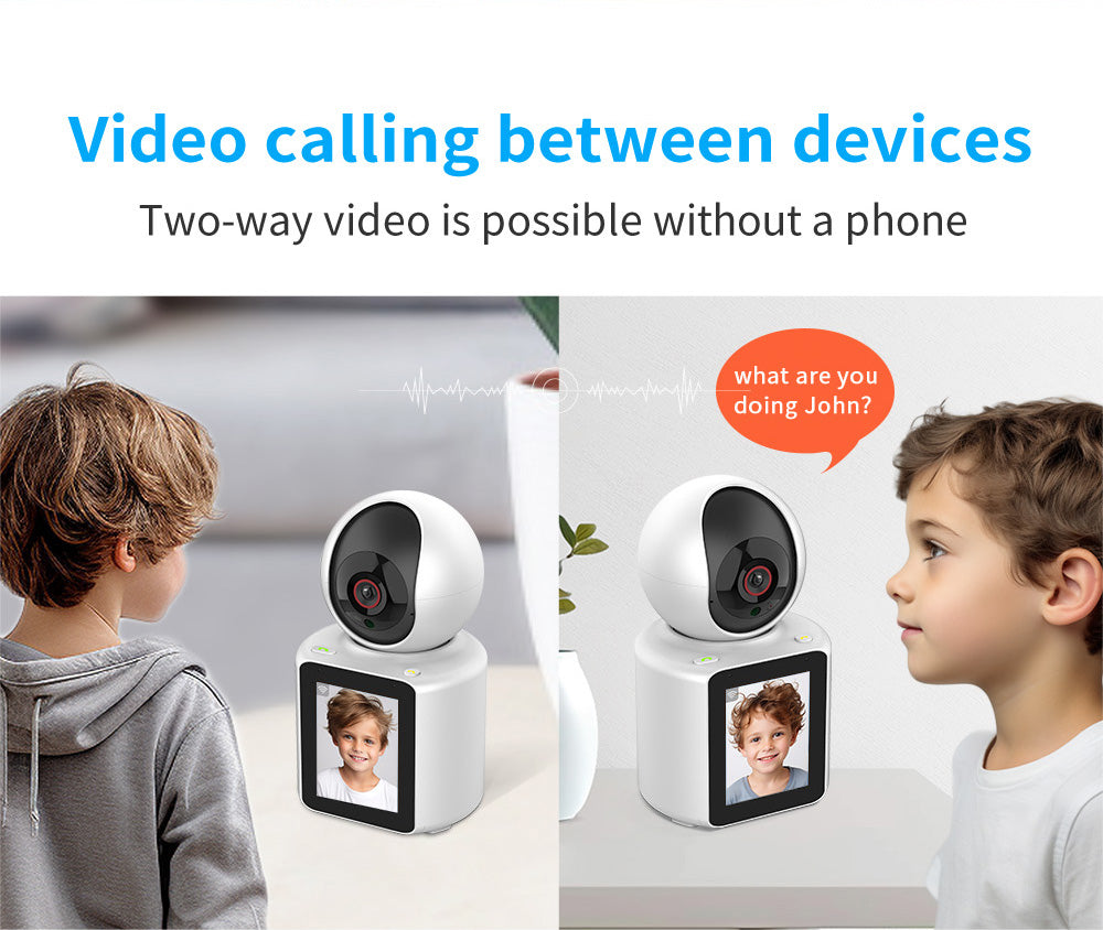 IM Cam 1080P Pet Camera with Screen Two-Way Video Calling, Smart Dog Monitor for Seniors & Kids, One-Touch Talk WiFi Camera