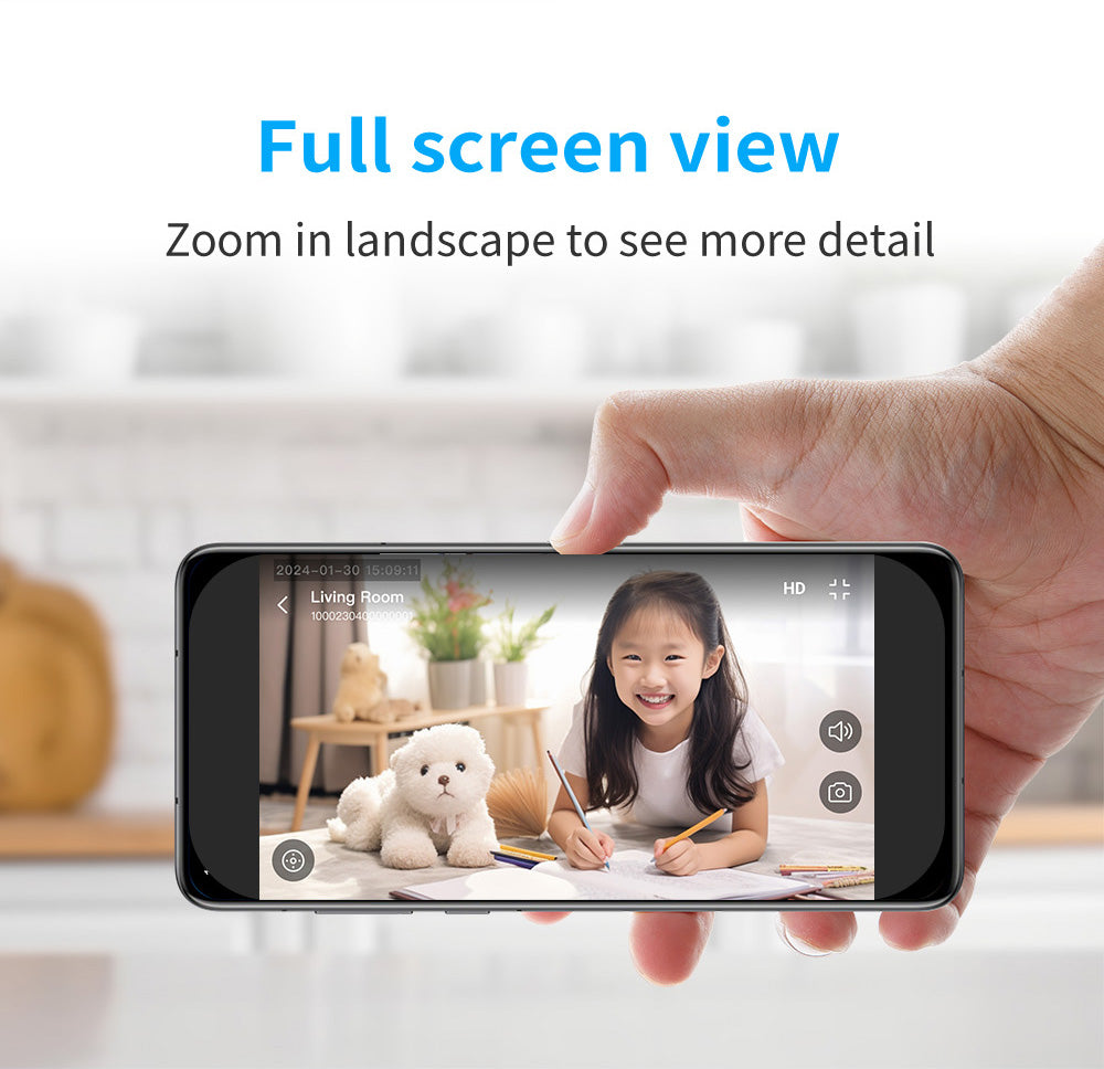 IM Cam 1080P Pet Camera with Screen Two-Way Video Calling, Smart Dog Monitor for Seniors & Kids, One-Touch Talk WiFi Camera