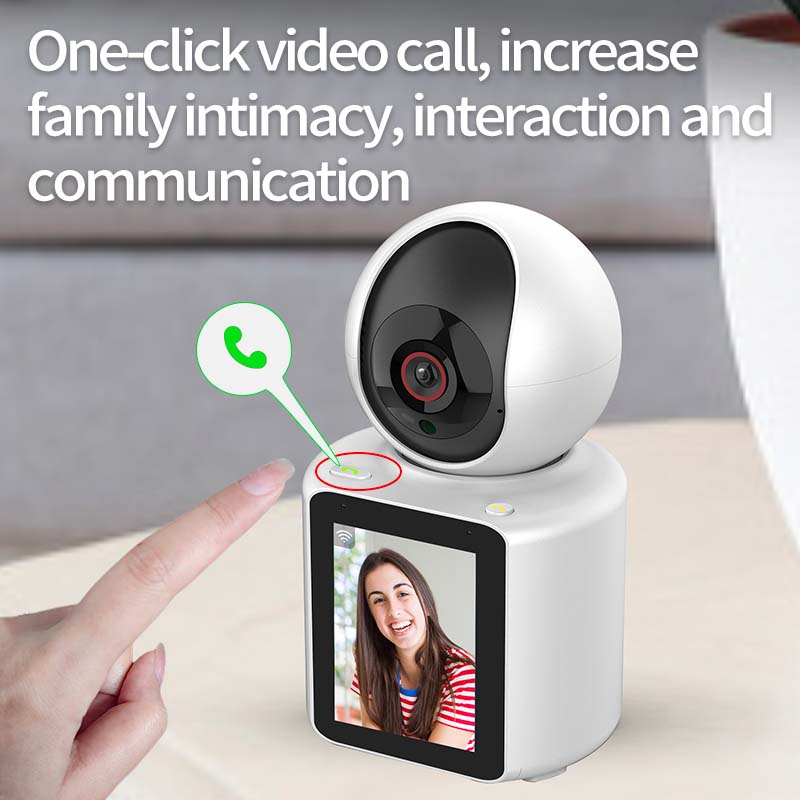 IM Cam:1080P Smart Pet Camera with 2.8" Display - Two-Way Video Calling, 360° Auto Tracking Dog Monitor & Elderly Care WiFi Camera