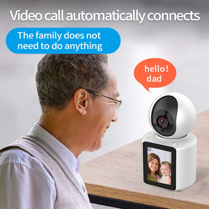 IM Cam:1080P Smart Pet Camera with 2.8" Display - Two-Way Video Calling, 360° Auto Tracking Dog Monitor & Elderly Care WiFi Camera