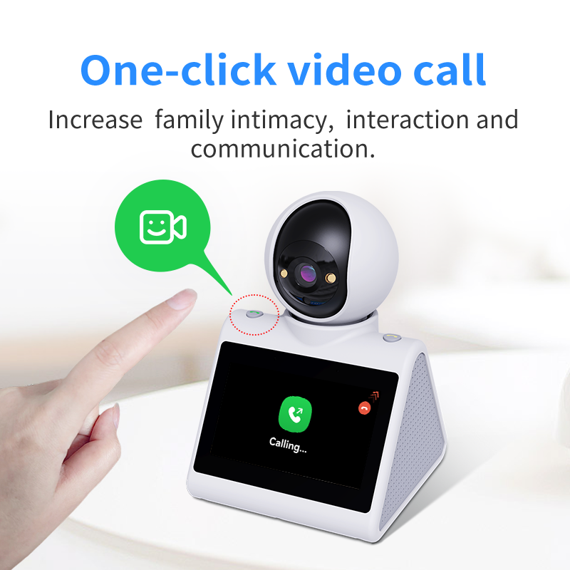 4.3" Screen, Two Way Video Camera for Elderly, Baby and Pets, 1080P Dog Camera with Motion Detection