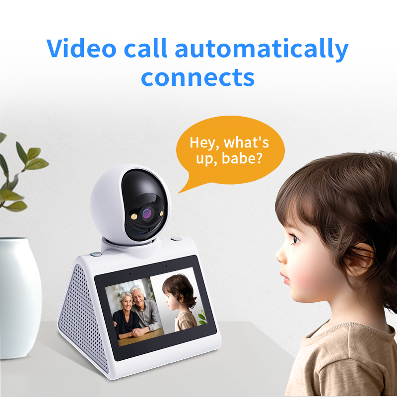 4.3" Screen, Two Way Video Camera for Elderly, Baby and Pets, 1080P Dog Camera with Motion Detection