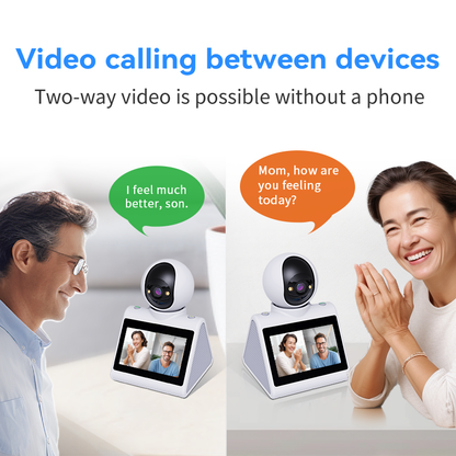 4.3" Screen, Two Way Video Camera for Elderly, Baby and Pets, 1080P Dog Camera with Motion Detection
