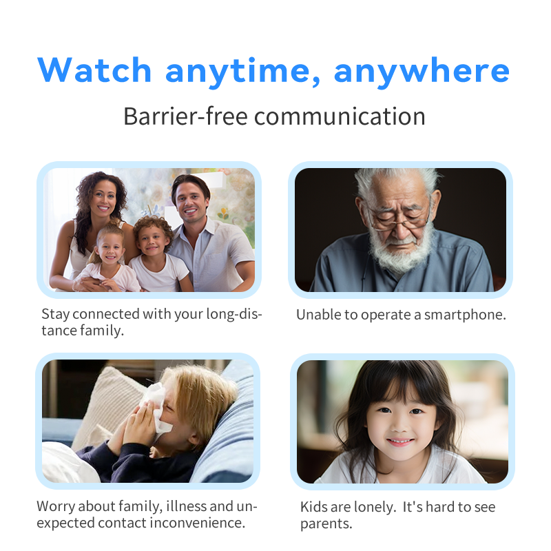 IM Cam:4.3" Screen Two-Way Video Calling Camera - 1080P Smart WiFi Home Monitor for Elderly, Baby & Pets with Motion Detection