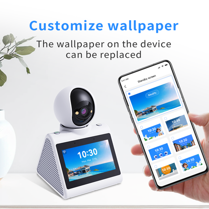 4.3" Screen, Two Way Video Camera for Elderly, Baby and Pets, 1080P Dog Camera with Motion Detection