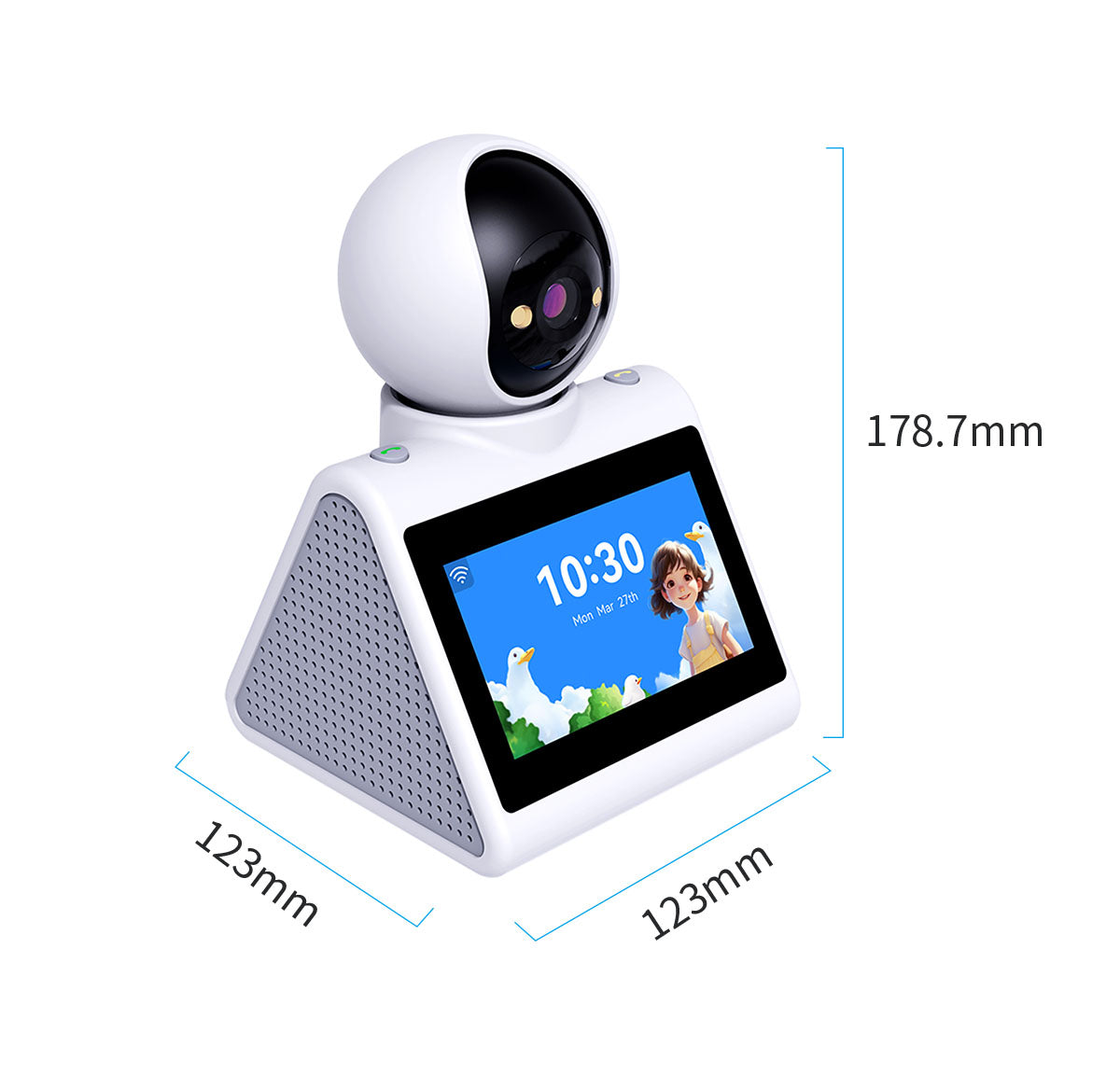4.3" Screen, Two Way Video Camera for Elderly, Baby and Pets, 1080P Dog Camera with Motion Detection
