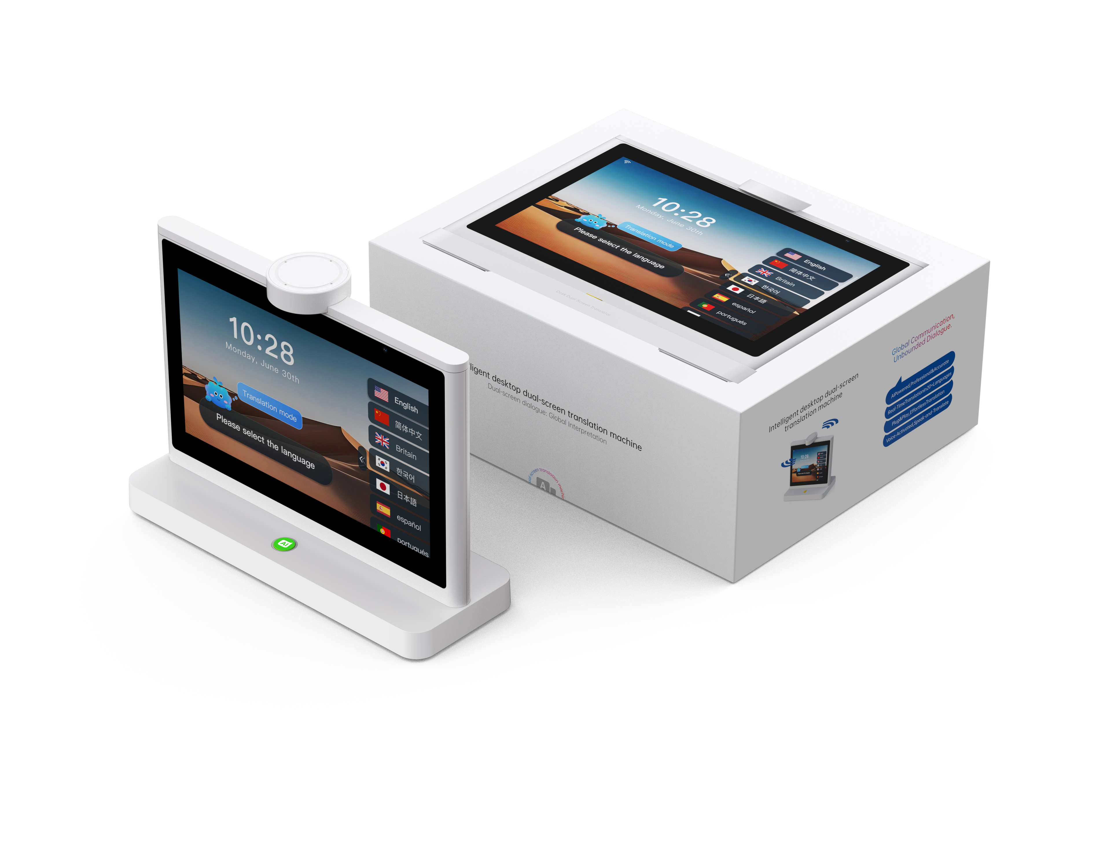 10" IM Mate Professional  Dual-Screen AI Business Translator