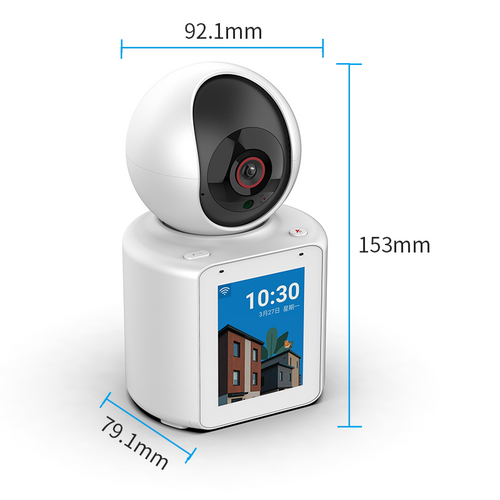 IM Cam 1080P Pet Camera with Screen Two-Way Video Calling, Smart Dog Monitor for Seniors & Kids, One-Touch Talk WiFi Camera