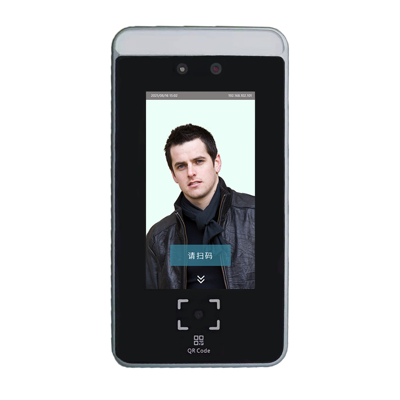 5inch Touch Screen AI Face Recognition Access Control Machine